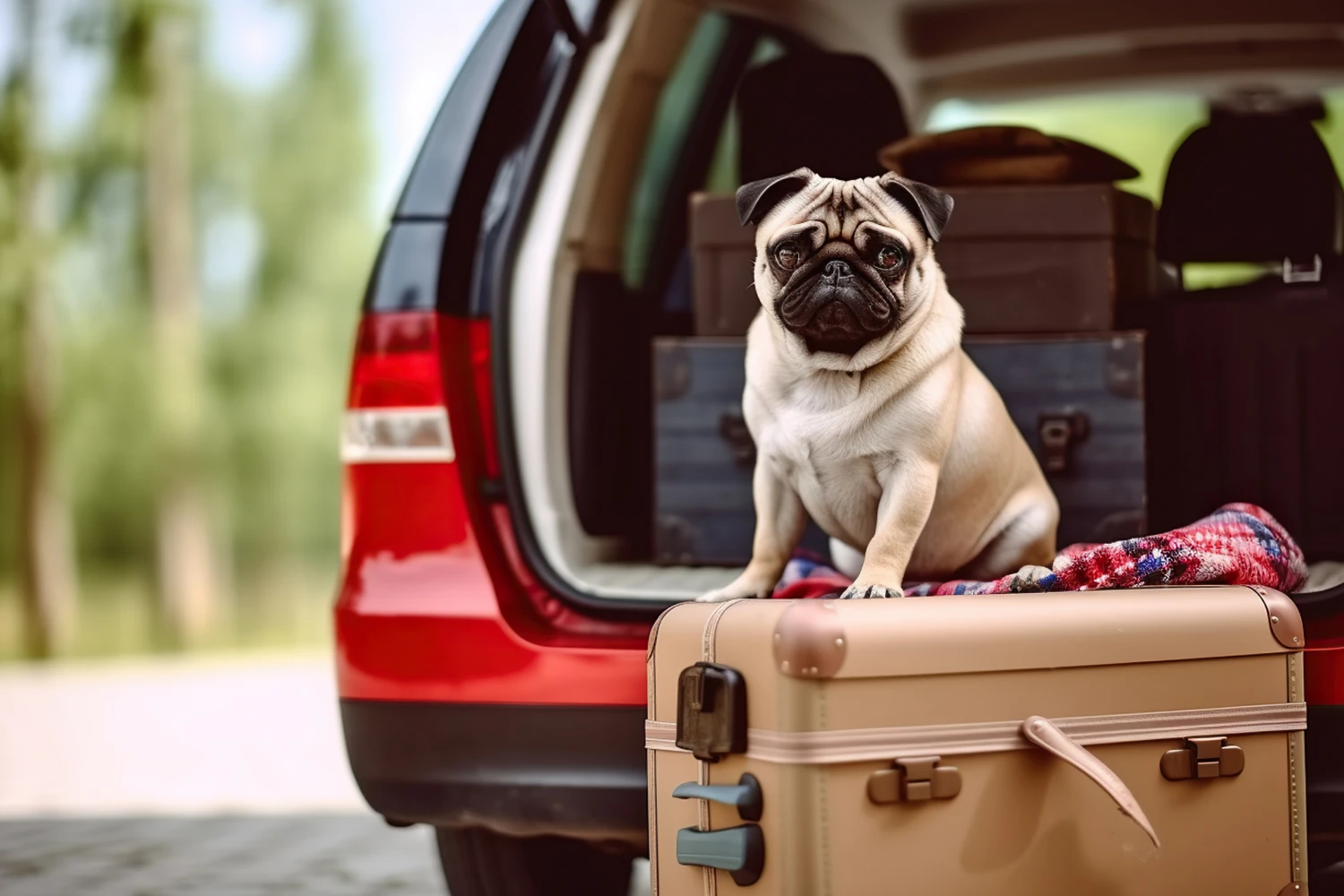 Tesla Model Y Dog Car Seat Belt for Pugs